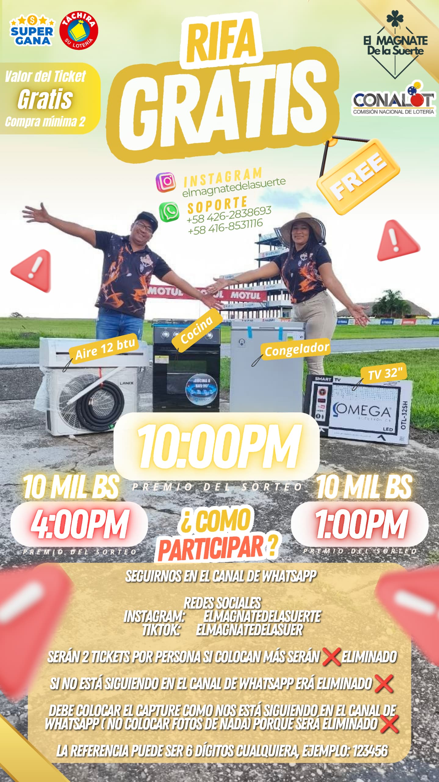 RIFA GRATIS PARA TODOS NUESTROS SEGUIDORES 